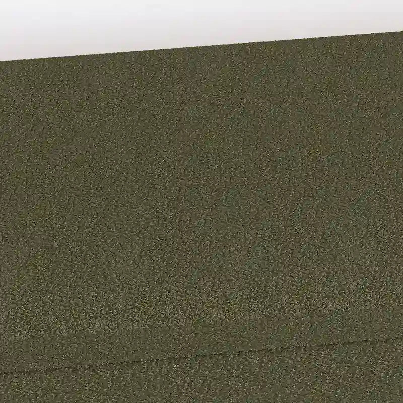 Banco de almacenamiento de terciopelo Teddy beige / negro / verde, 2 plazas