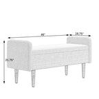 Banco de almacenamiento de terciopelo Teddy beige / negro / verde, 2 plazas