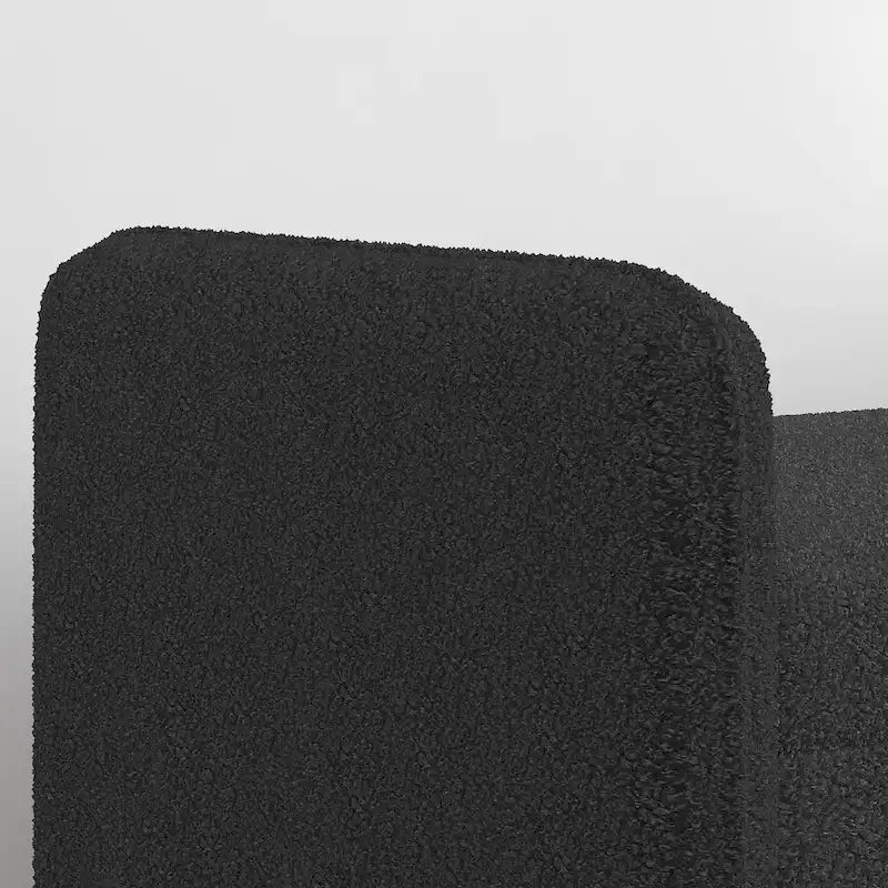 Banco de almacenamiento de terciopelo Teddy beige / negro / verde, 2 plazas