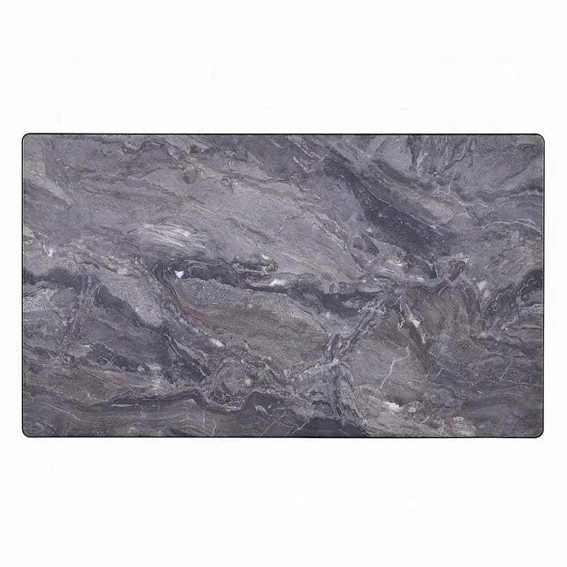 Mesa de centro rectangular gris y nogal, asientos 2-4