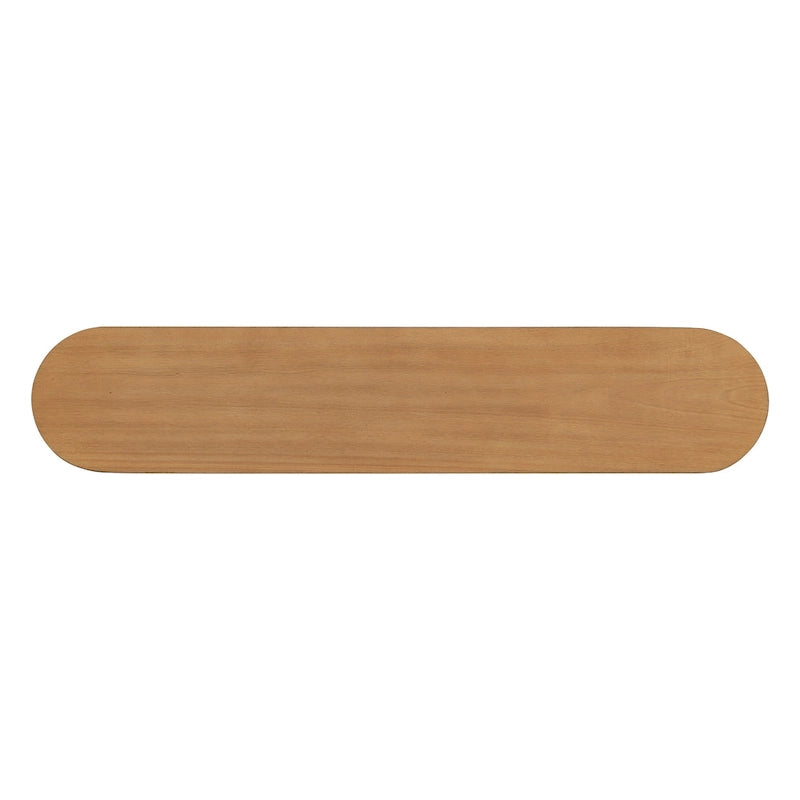 Mesa consola – Negra / Natural / Marrón oscuro, Pata semicilíndrica, Mesa de entrada para 1 persona