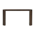 Mesa consola – Negra / Natural / Marrón oscuro, Pata semicilíndrica, Mesa de entrada para 1 persona