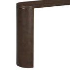 Mesa consola – Negra / Natural / Marrón oscuro, Pata semicilíndrica, Mesa de entrada para 1 persona