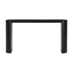 Mesa consola – Negra / Natural / Marrón oscuro, Pata semicilíndrica, Mesa de entrada para 1 persona