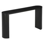 Mesa consola – Negra / Natural / Marrón oscuro, Pata semicilíndrica, Mesa de entrada para 1 persona