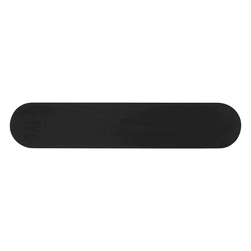 Mesa consola – Negra / Natural / Marrón oscuro, Pata semicilíndrica, Mesa de entrada para 1 persona