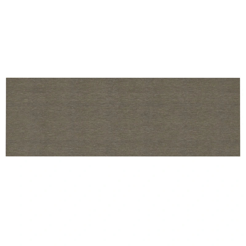 Consola de madera maciza gris/marrón/blanco/negro – Estilo contemporáneo, 2 cajones