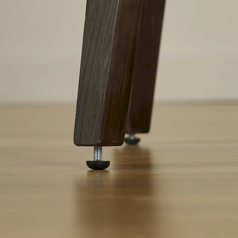 Silla de comedor giratoria de piel sintética negra/marrón, juego de 2