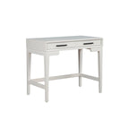 Escritorio pequeño con cajón de arce miel/blanco tiza, 1 persona