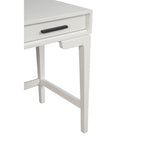Escritorio pequeño con cajón de arce miel/blanco tiza, 1 persona