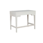 Escritorio pequeño con cajón de arce miel/blanco tiza, 1 persona