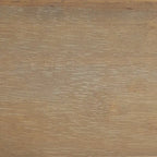 Mesa de comedor redonda rústica marrón, base de pedestal, para 4 personas