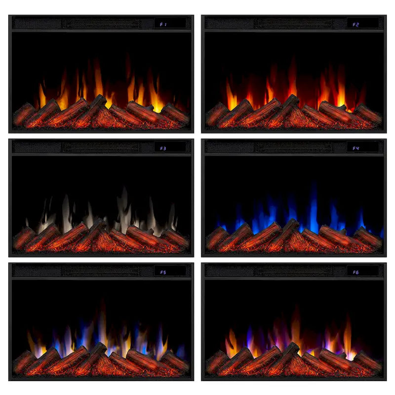 Soporte de TV de chimenea eléctrica de roble oscuro, 72", 1 persona