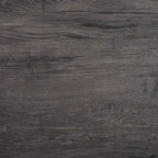 Mesa de centro rectangular moderna de mediados de siglo en gris claro / roble negro / raya negra / marrón natural