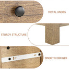Cómoda de 5 cajones con veta de madera, estilo moderno, individual