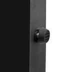 Mesa de centro Art Déco curva de madera natural lavada / negra antigua, 1 persona