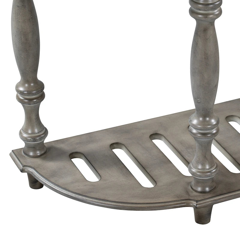 Mesa de consola minimalista azul/negro/blanco/gris, 4 cajones y 1 estante