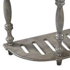 Mesa de consola minimalista azul/negro/blanco/gris, 4 cajones y 1 estante