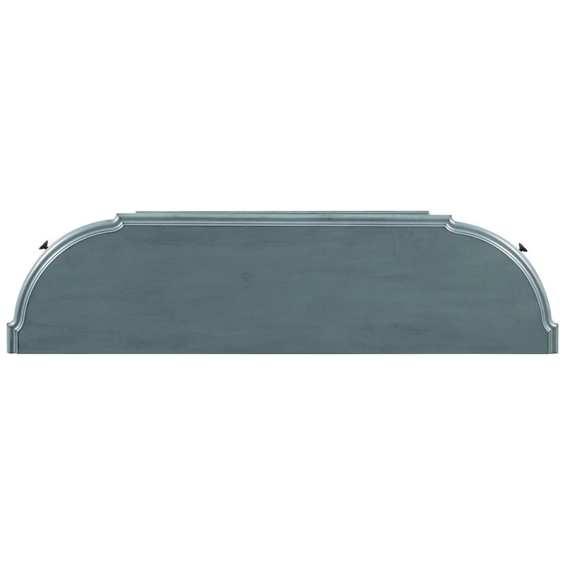 Mesa de consola minimalista azul/negro/blanco/gris, 4 cajones y 1 estante