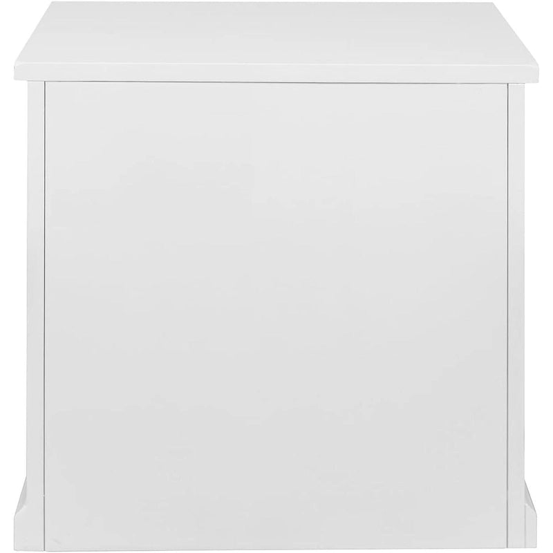 Archivador lateral blanco, tamaño carta, 1 persona, totalmente montado