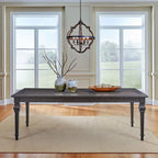 Mesa de comedor de roble marrón oscuro – Redonda/Rectangular, Capacidad para 6-10 personas