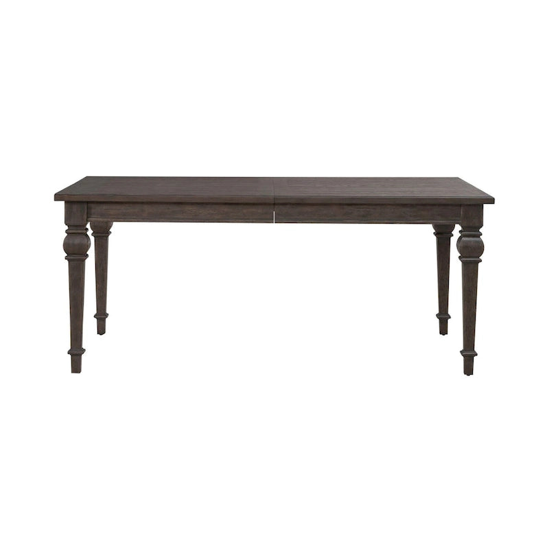 Mesa de comedor de roble marrón oscuro – Redonda/Rectangular, Capacidad para 6-10 personas
