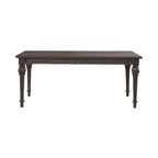Mesa de comedor de roble marrón oscuro – Redonda/Rectangular, Capacidad para 6-10 personas