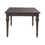 Mesa de comedor de roble marrón oscuro – Redonda/Rectangular, Capacidad para 6-10 personas