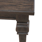 Mesa de comedor de roble marrón oscuro – Redonda/Rectangular, Capacidad para 6-10 personas