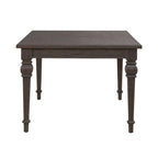 Mesa de comedor de roble marrón oscuro – Redonda/Rectangular, Capacidad para 6-10 personas