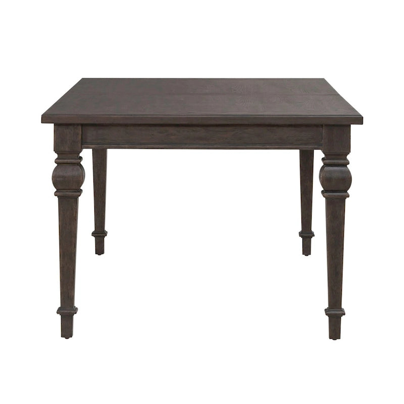 Mesa de comedor de roble marrón oscuro – Redonda/Rectangular, Capacidad para 6-10 personas