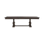 Mesa de comedor de roble marrón oscuro – Redonda/Rectangular, Capacidad para 6-10 personas