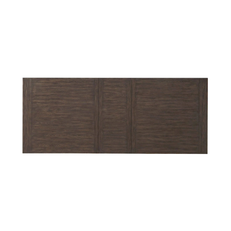 Mesa de comedor de roble marrón oscuro – Redonda/Rectangular, Capacidad para 6-10 personas