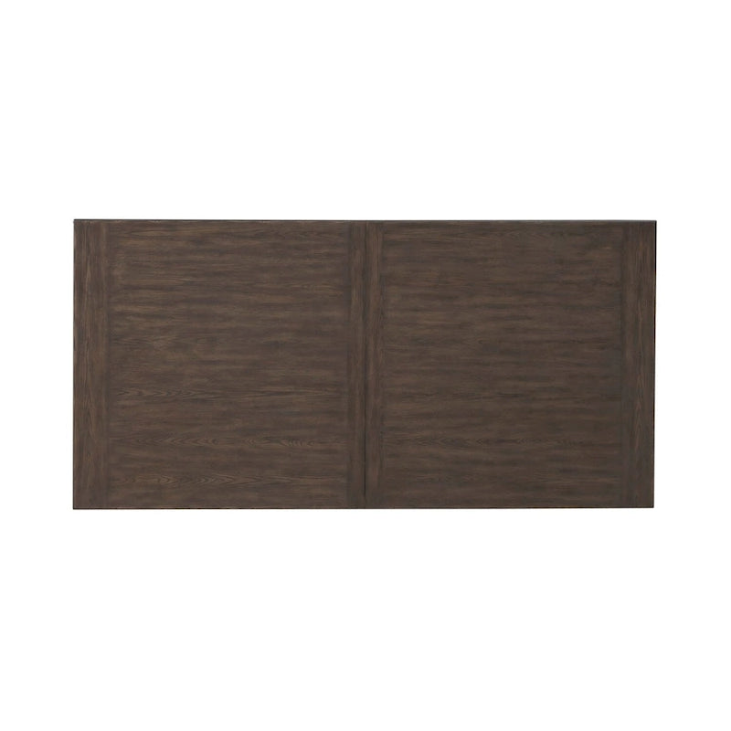 Mesa de comedor de roble marrón oscuro – Redonda/Rectangular, Capacidad para 6-10 personas