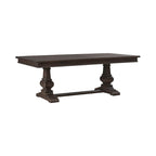 Mesa de comedor de roble marrón oscuro – Redonda/Rectangular, Capacidad para 6-10 personas