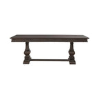 Mesa de comedor de roble marrón oscuro – Redonda/Rectangular, Capacidad para 6-10 personas