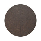Mesa de comedor de roble marrón oscuro – Redonda/Rectangular, Capacidad para 6-10 personas