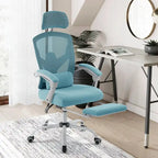 Sillón reclinable negro de respaldo alto con reposapiés, para 1 persona