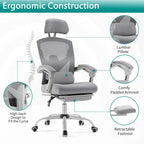 Sillón reclinable negro de respaldo alto con reposapiés, para 1 persona