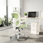 Sillón reclinable negro de respaldo alto con reposapiés, para 1 persona