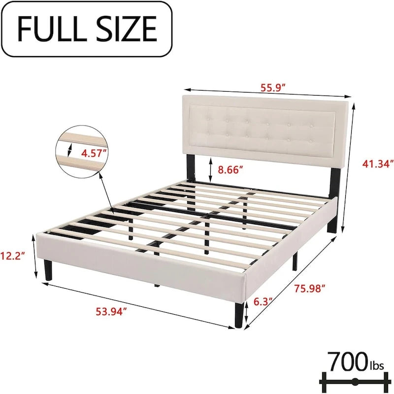 Estructura de cama tipo plataforma con capitoné de terciopelo (Negro/Blanco/Rosa/Beige) – Individual/Matrimonial/Queen/King, requiere 2 personas para el montaje