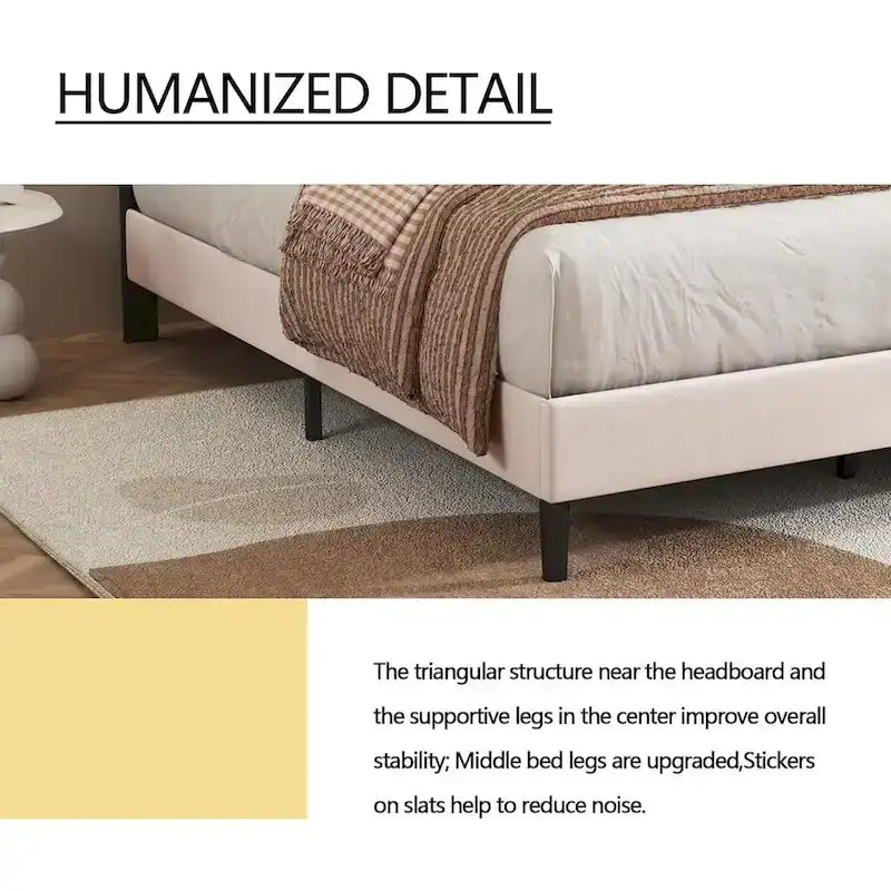 Estructura de cama tipo plataforma con capitoné de terciopelo (Negro/Blanco/Rosa/Beige) – Individual/Matrimonial/Queen/King, requiere 2 personas para el montaje