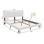 Estructura de cama tipo plataforma con capitoné de terciopelo (Negro/Blanco/Rosa/Beige) – Individual/Matrimonial/Queen/King, requiere 2 personas para el montaje