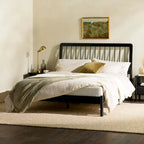 Cama con dosel Black Queen, para 2 personas