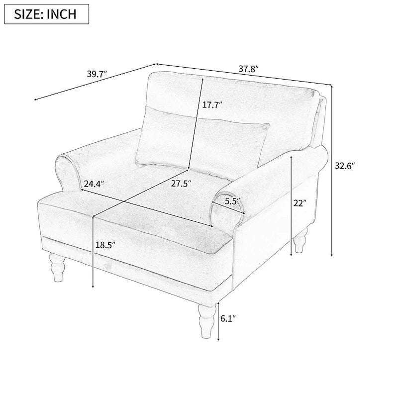 Sillón de exterior con respaldo de listones, 1 plaza – Beige / Blanco / Verde