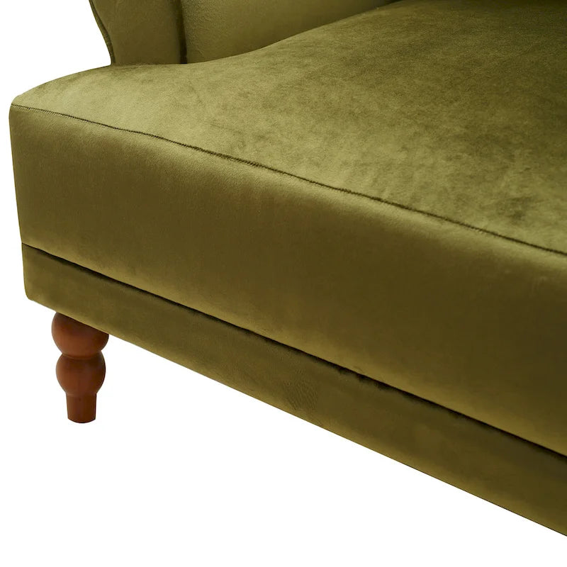 Sillón de exterior con respaldo de listones, 1 plaza – Beige / Blanco / Verde