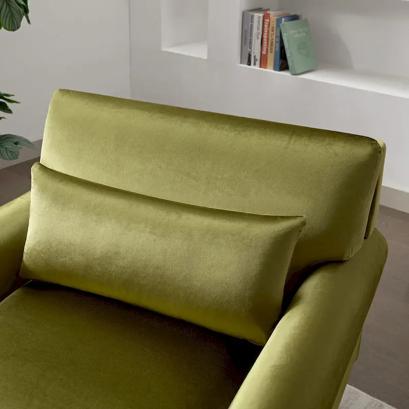Sillón de exterior con respaldo de listones, 1 plaza – Beige / Blanco / Verde