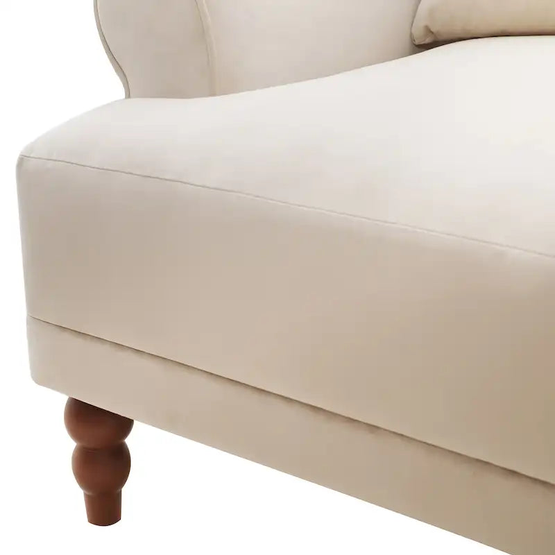 Sillón de exterior con respaldo de listones, 1 plaza – Beige / Blanco / Verde