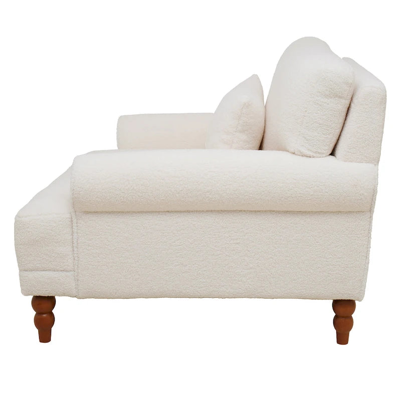 Sillón de exterior con respaldo de listones, 1 plaza – Beige / Blanco / Verde