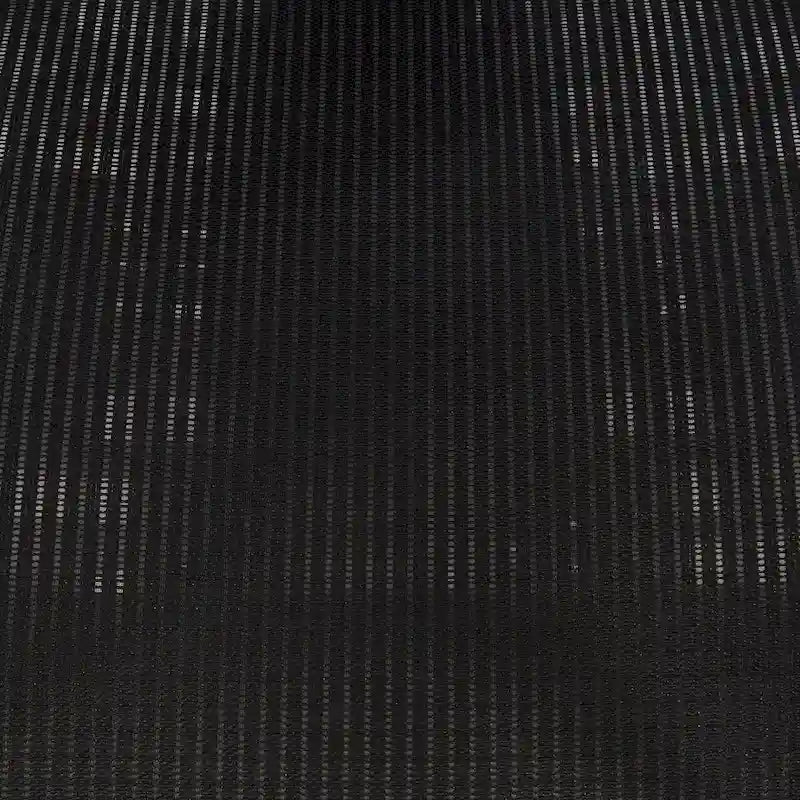 Silla de oficina negra ajustable – Asiento de malla/tela, base de nailon/aluminio, 1 persona